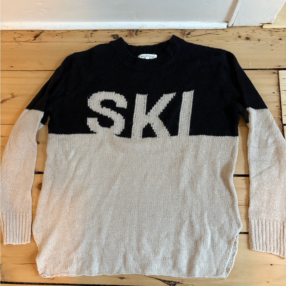 Workshop Republic Clothing Black Knit Crewneck Sweater